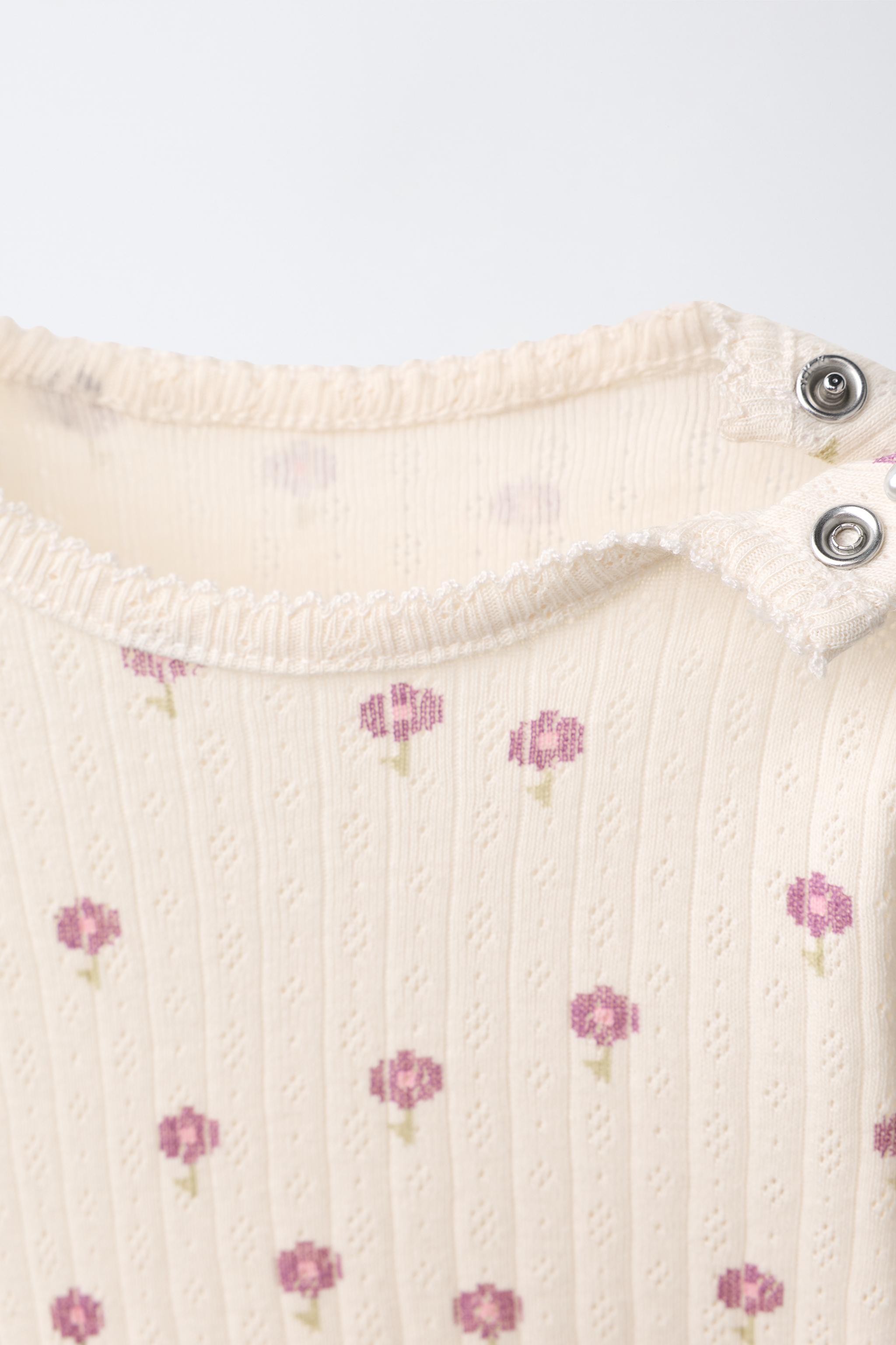 ENSEMBLE BODY ET LEGGING À IMPRIMÉ FLEURI